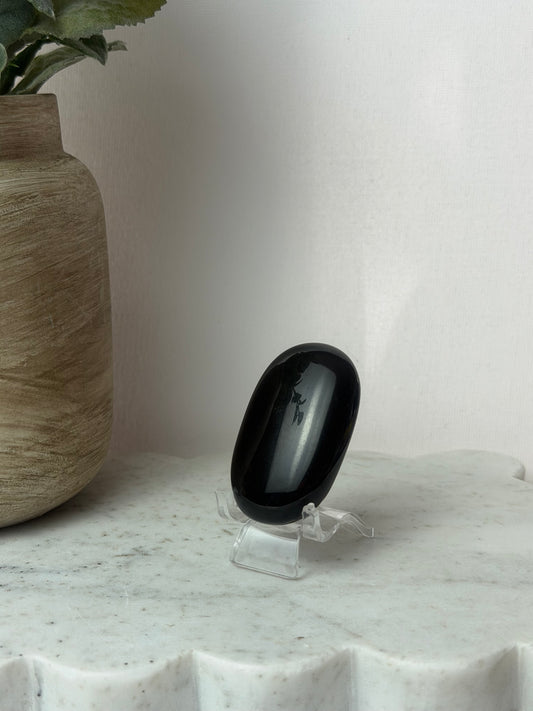 Black Obsidian Palm Stones
