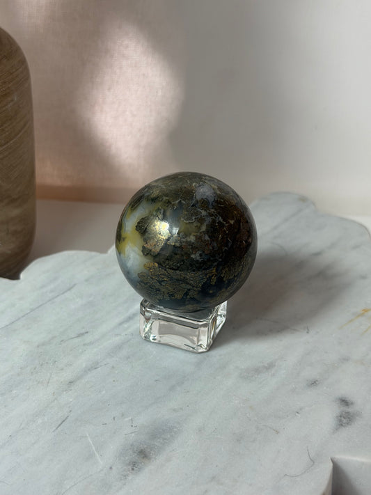 Pyrite Flower Sphere