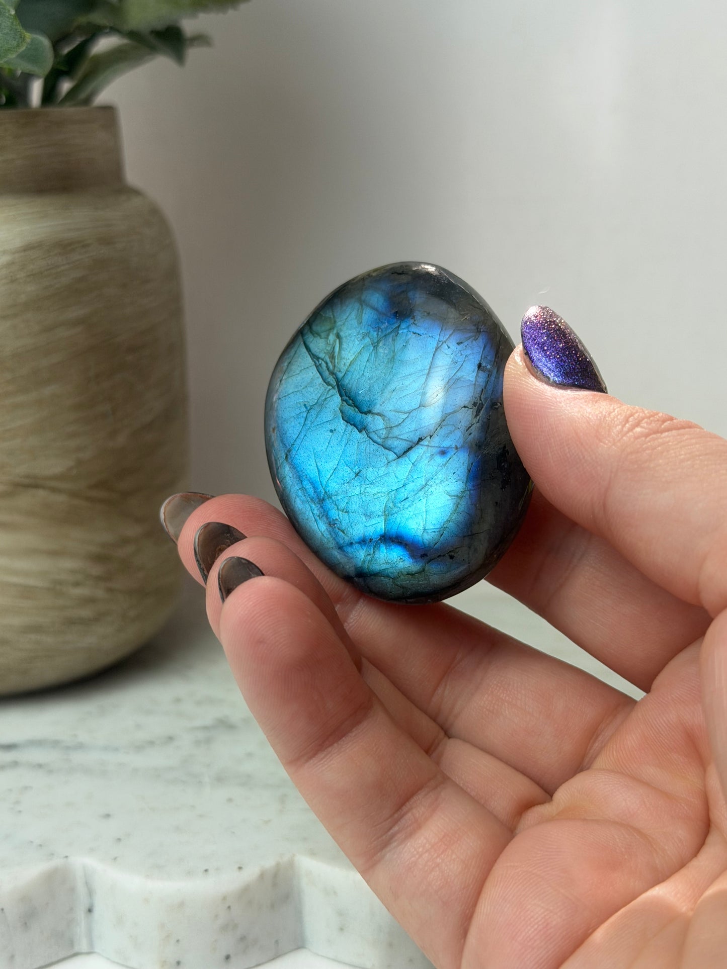 Labradorite Palm Stone