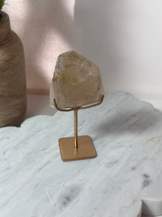 Smokey Rutile on Quartz