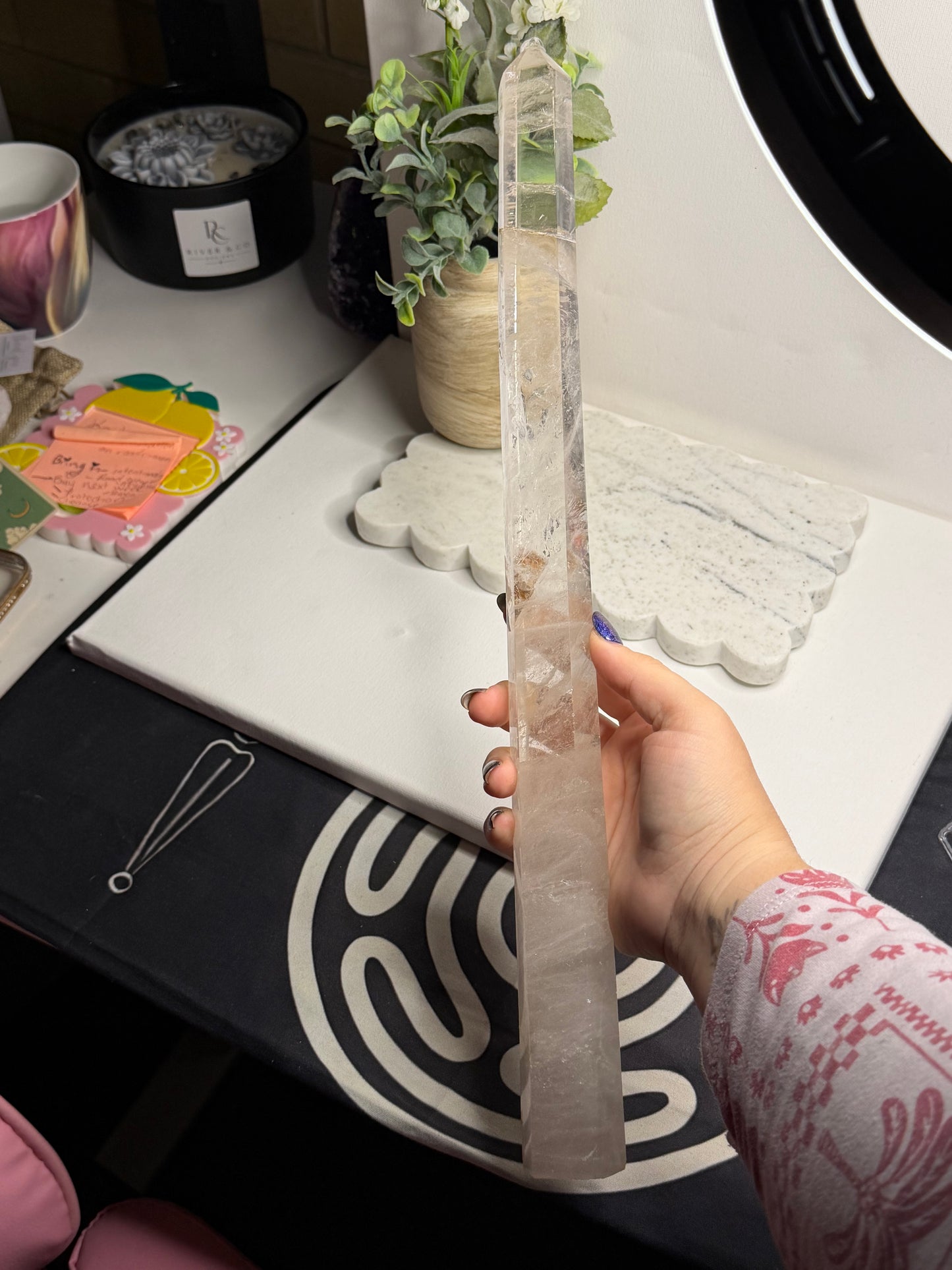 Clear Quartz Statement Tower
