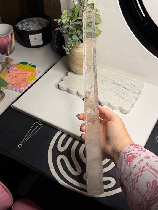 Clear Quartz Statement Tower
