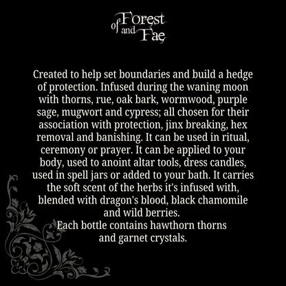 Shielding Ritual Oil • Altar Oil for Warding, Hex Removal