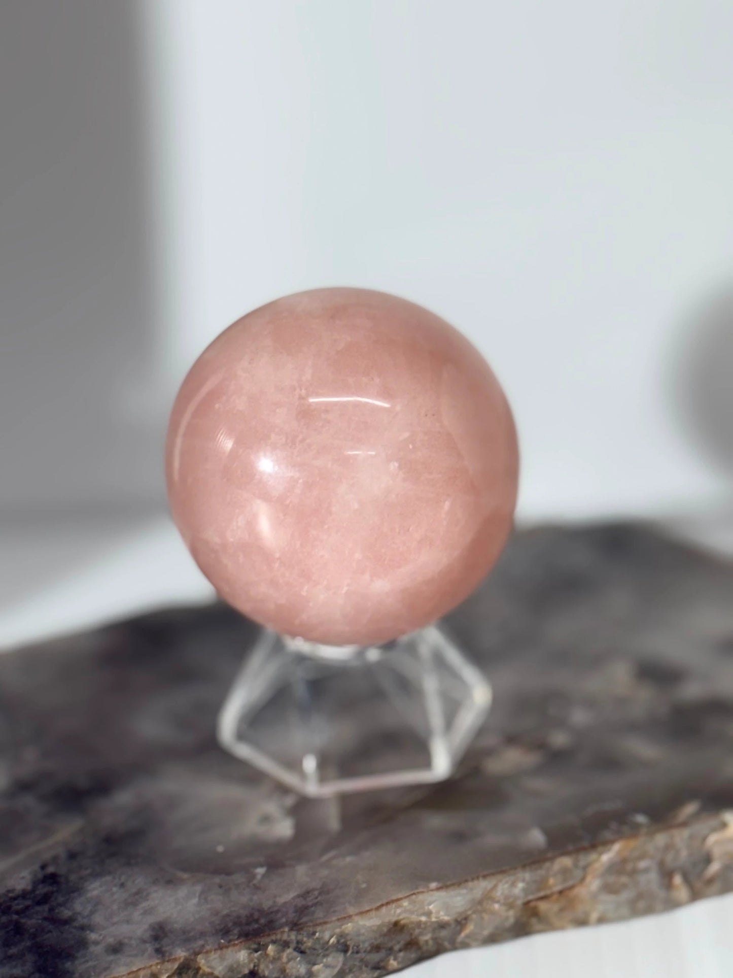Rose Quartz Sphere by Heartstone Sanctuary