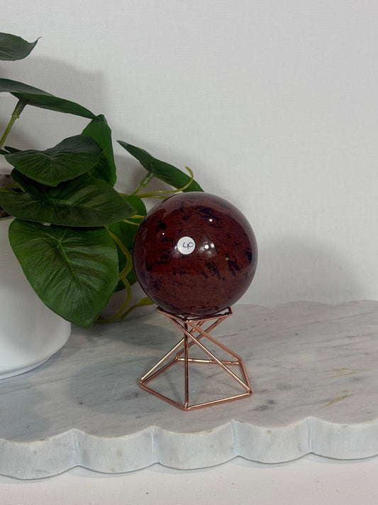 Mahogany Obsidian Sphere