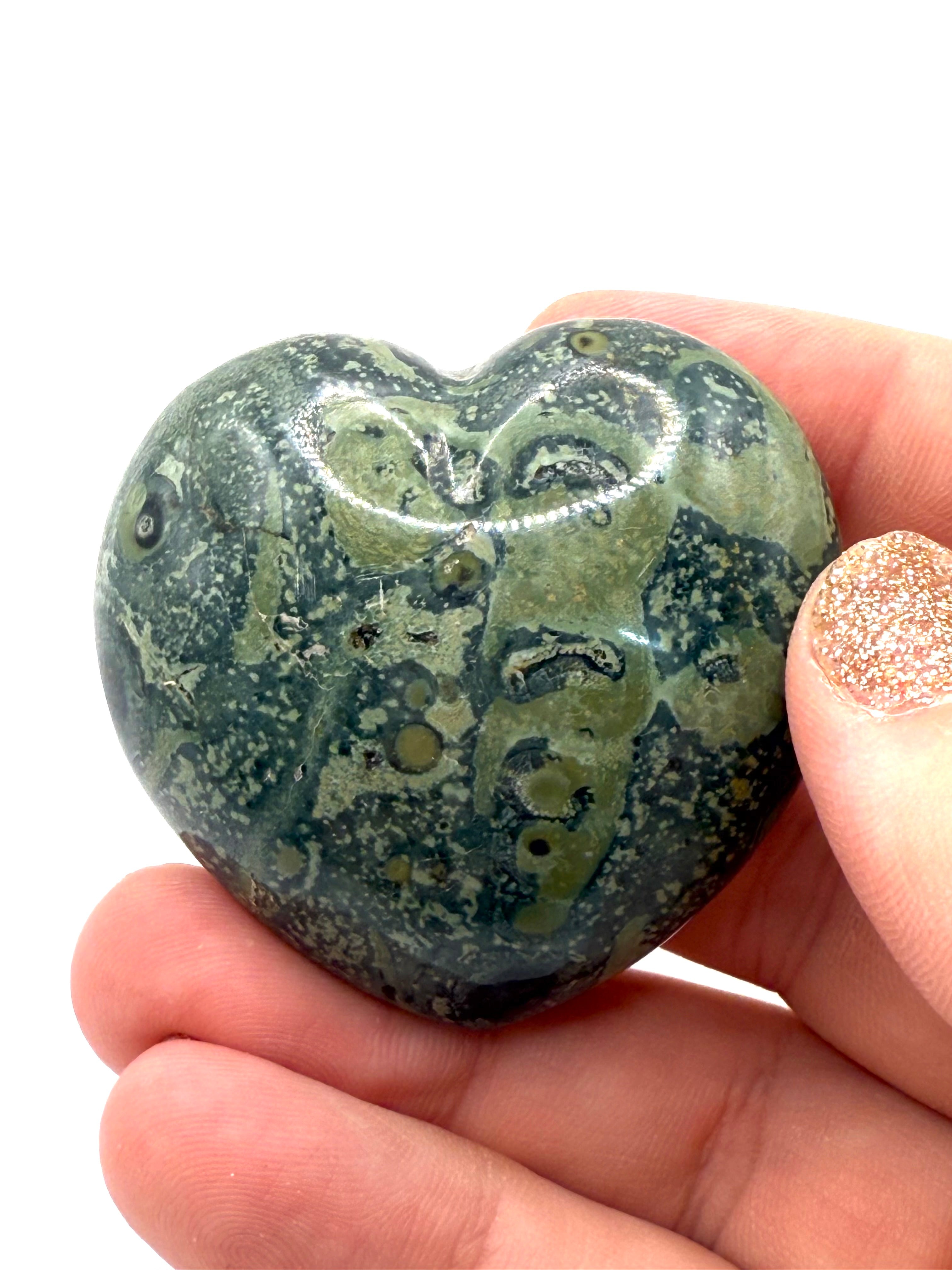 Kambaba Jasper heart - intuitively selected