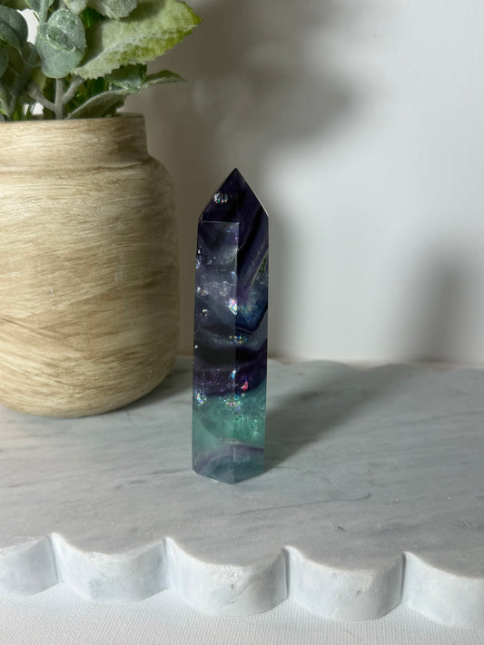 Rainbow Fluorite Tower