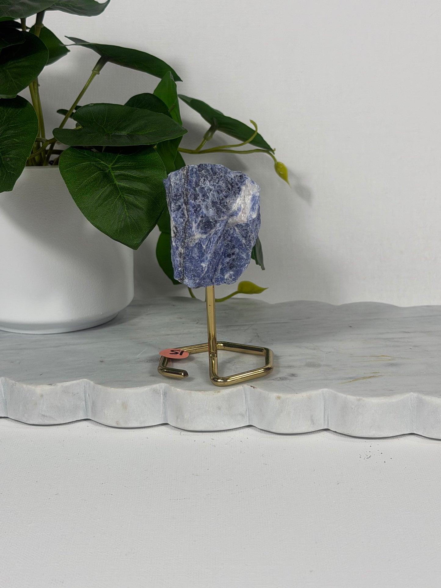 Sodalite Raw on Stand Pin