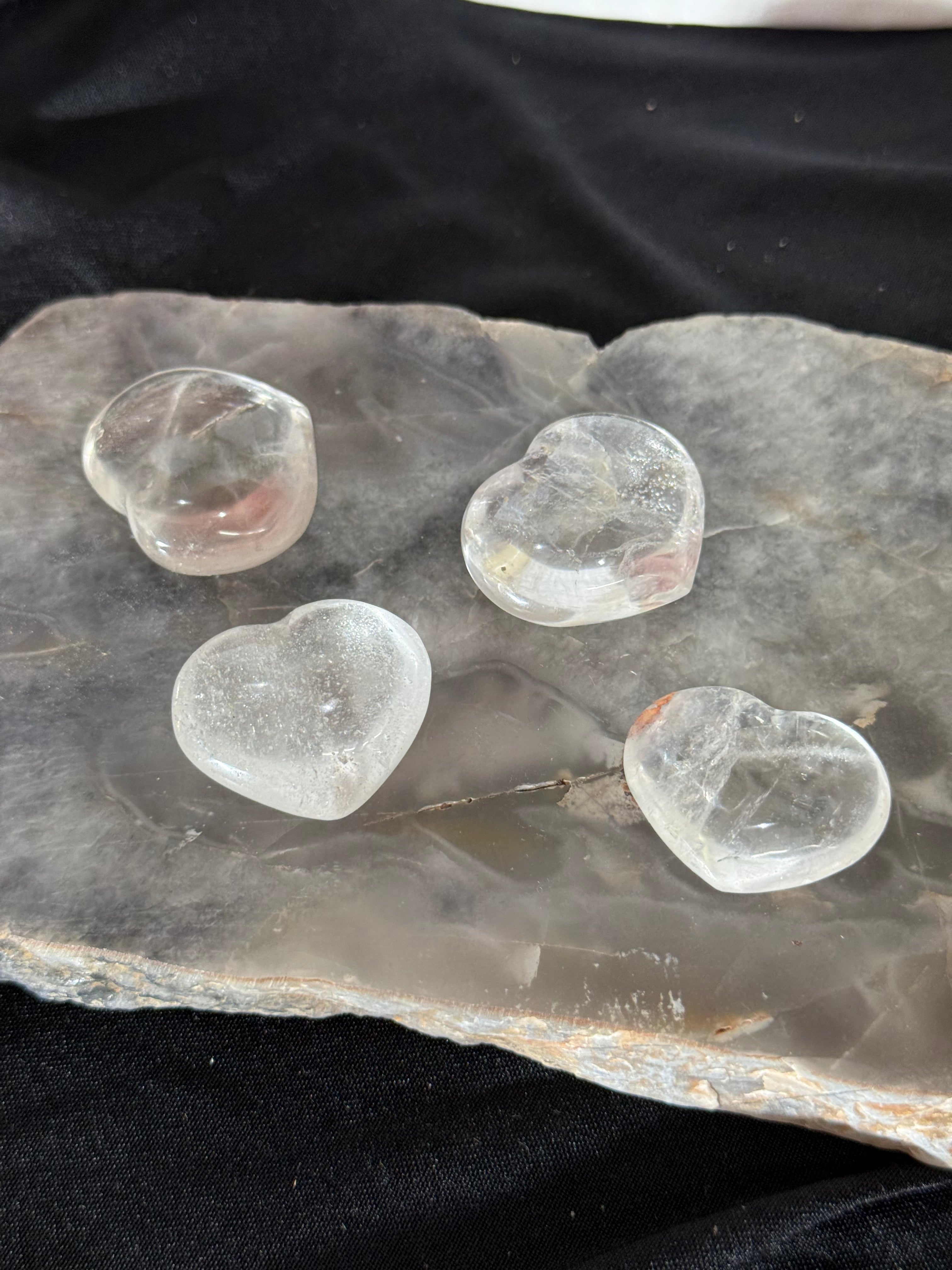 Clear Quartz Heart intuitively selected