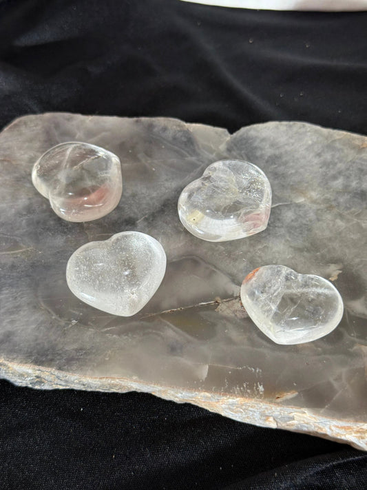 Clear Quartz Heart intuitively selected by Heartstone Sanctuary