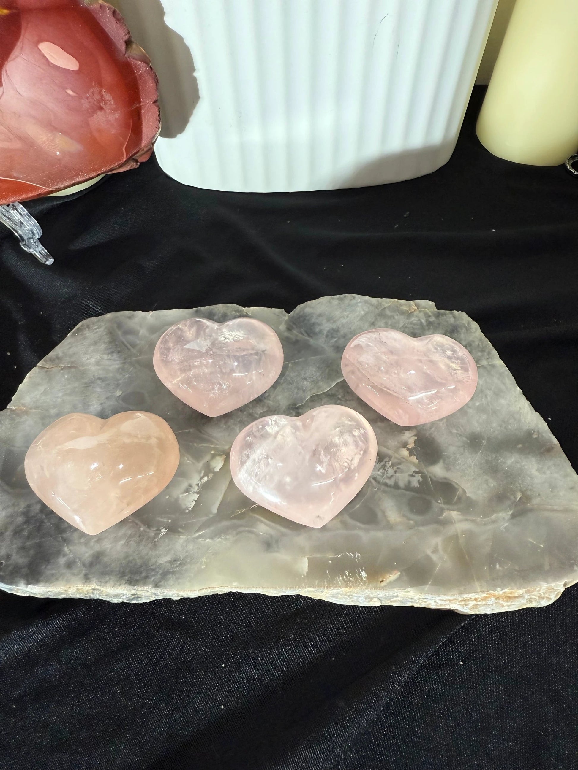 Rose Quartz Heart Intuitively Selected by Heartstone Sanctuary