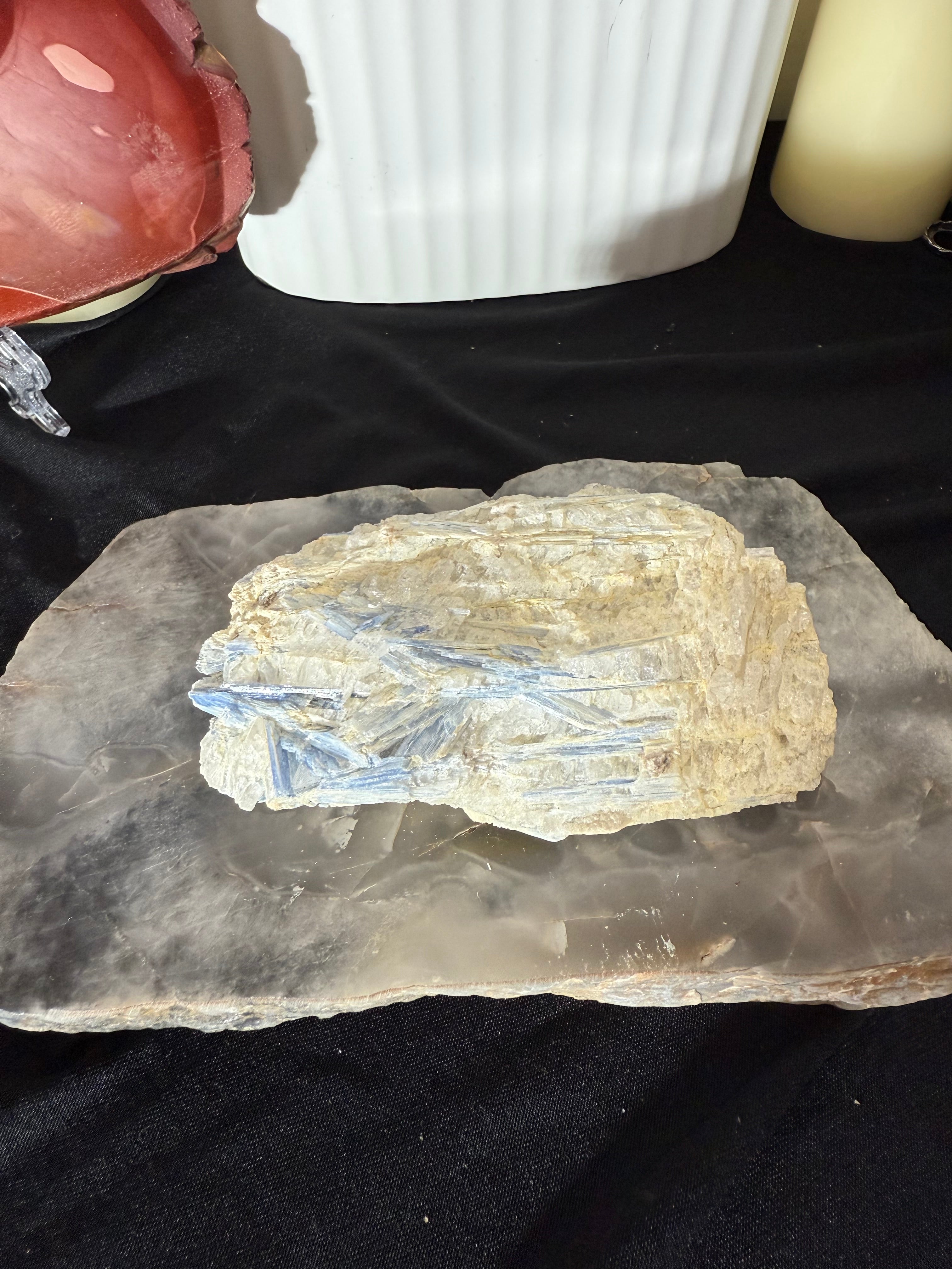 Blue Kyanite and Quartz Raw 35A