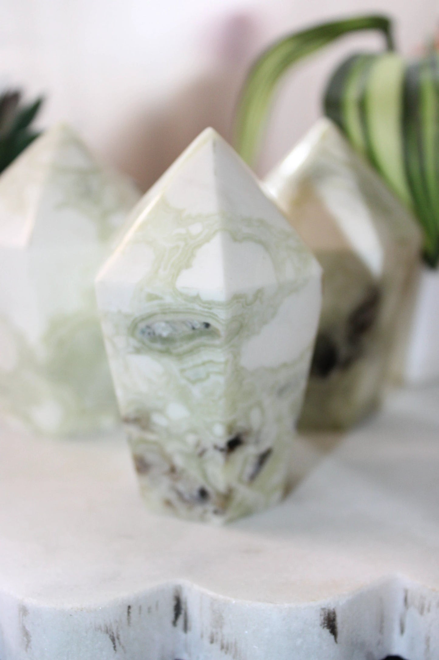 Green Maligano Jasper Cupcake - 204g by Heartstone Sanctuary