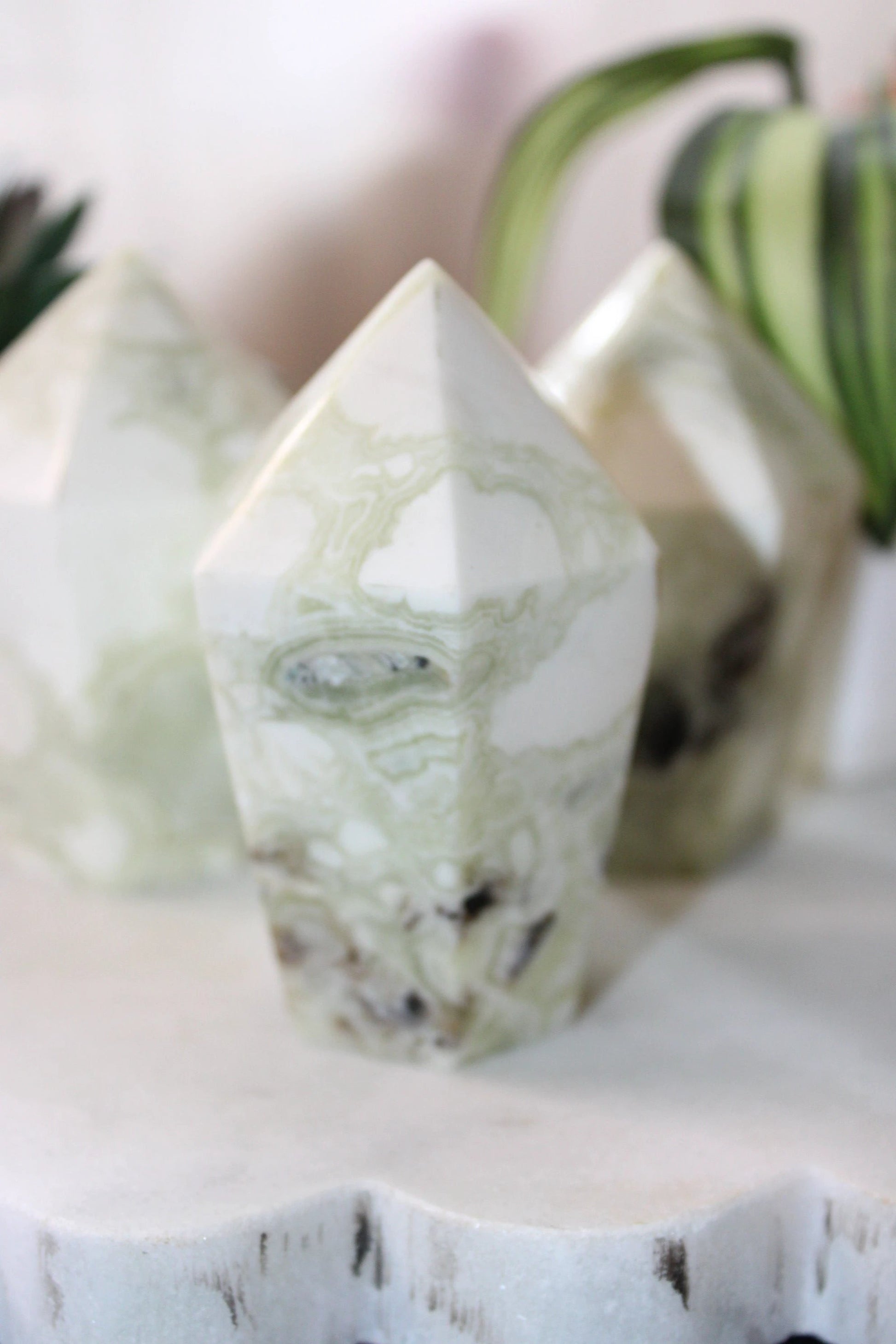 Green Maligano Jasper Cupcake - 204g by Heartstone Sanctuary