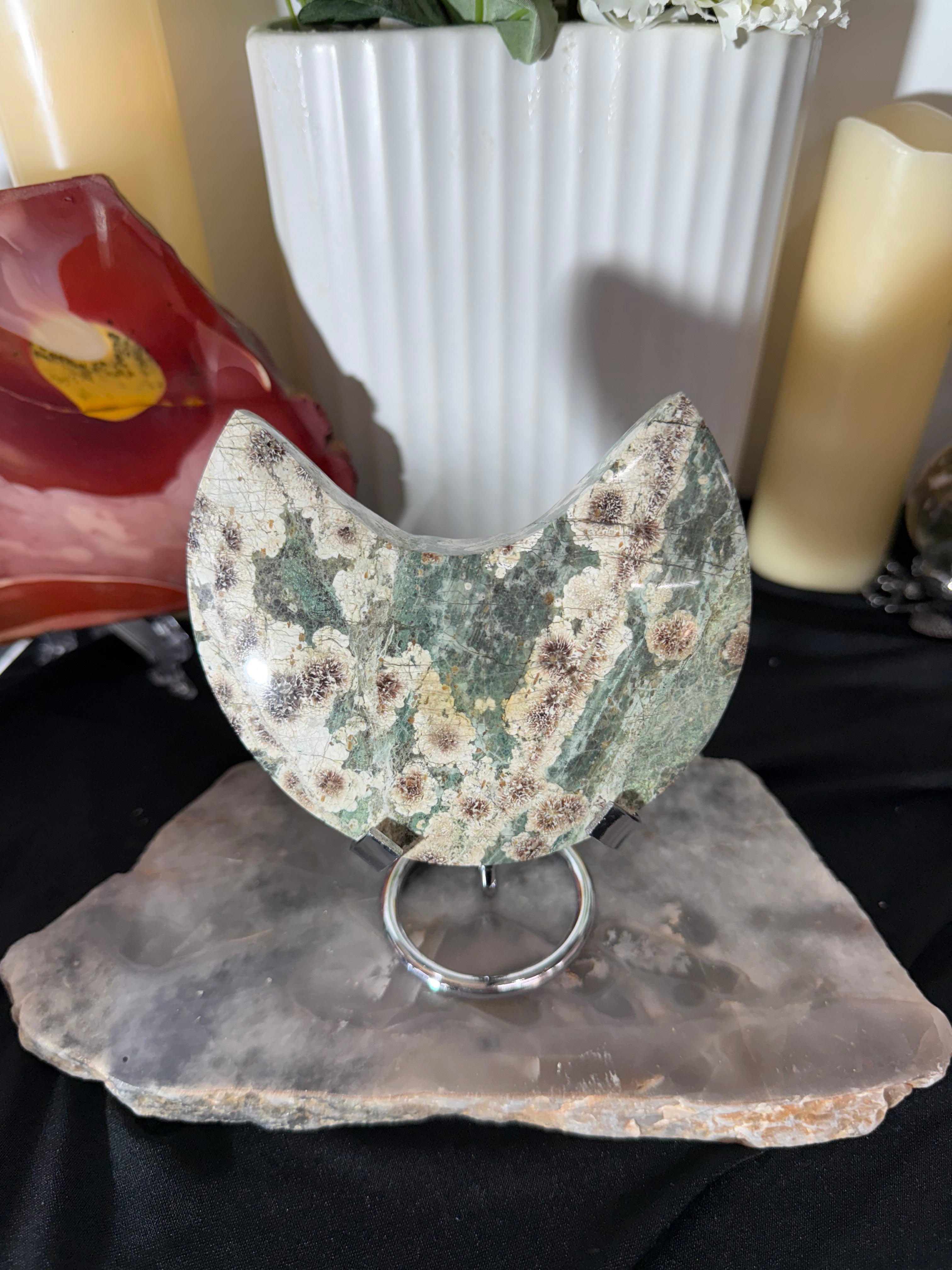 Green Flower Jasper - 45B