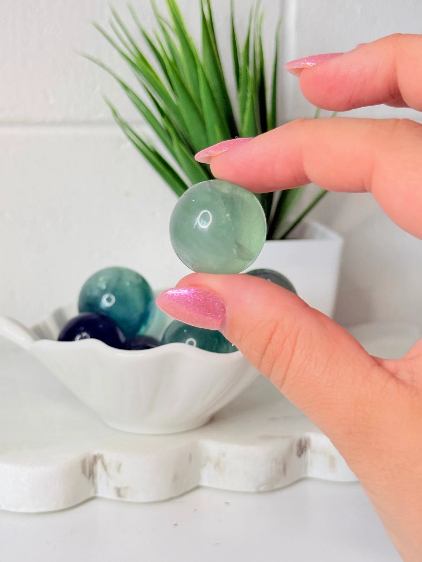 Fluorite Sphere - Small - Intuitively Selected by Heartstone Sanctuary