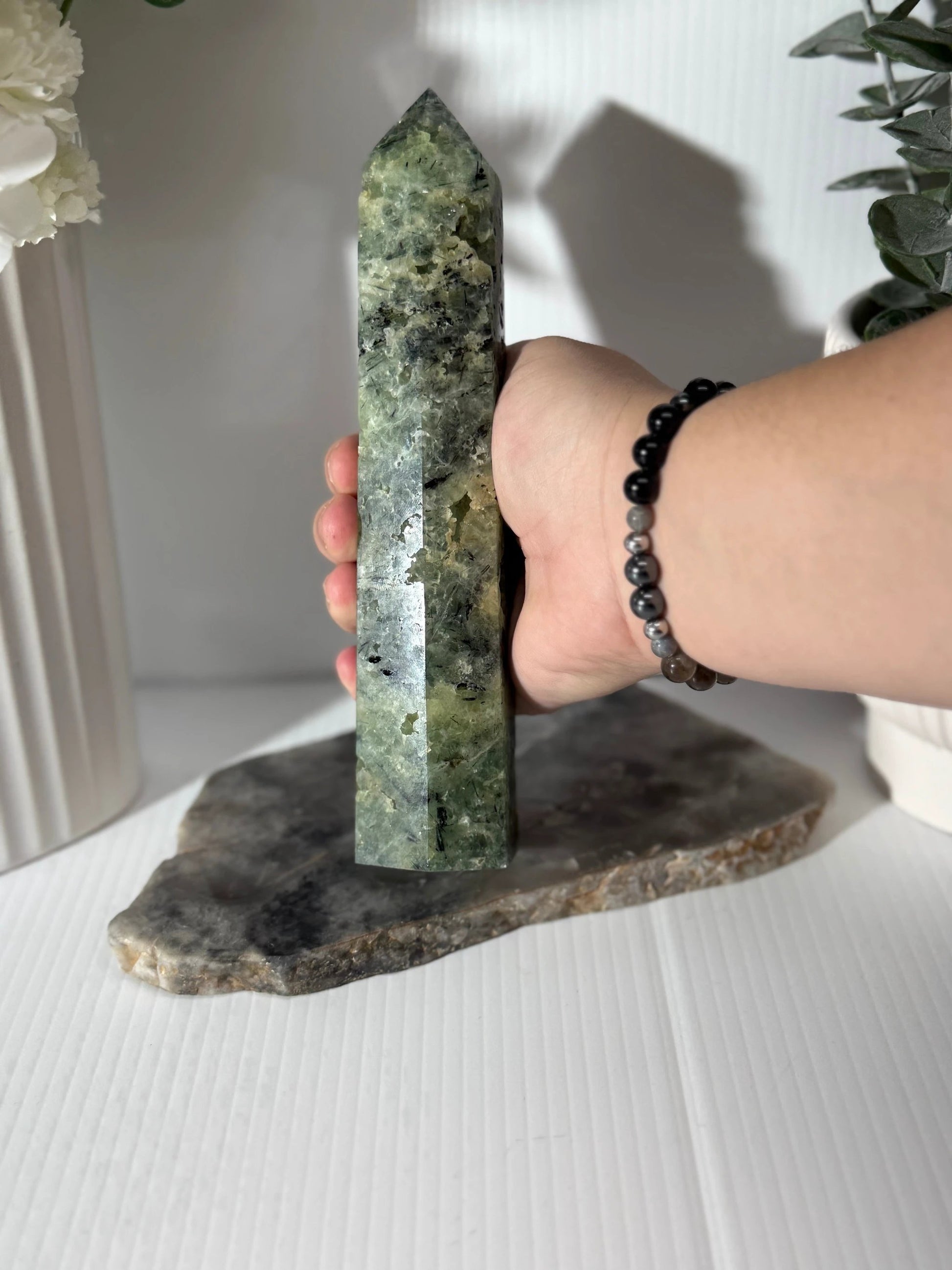 Prehnite Tower by Heartstone Sanctuary