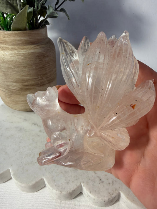 Clear Quartz 9tail Fox