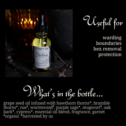 Shielding Ritual Oil • Altar Oil for Warding, Hex Removal