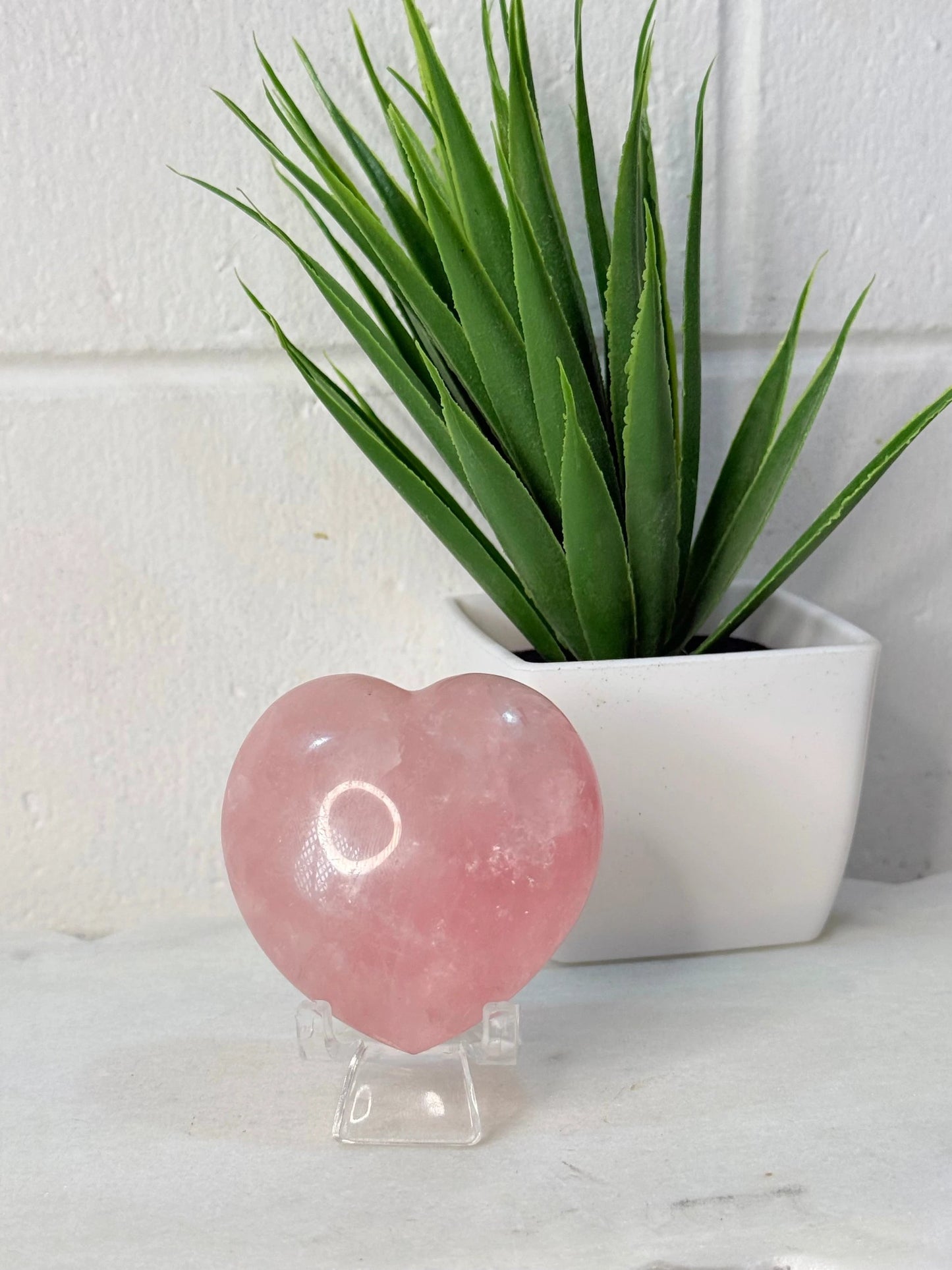 Rose Quartz Heart - 5cm - intuitively selected by Heartstone Sanctuary