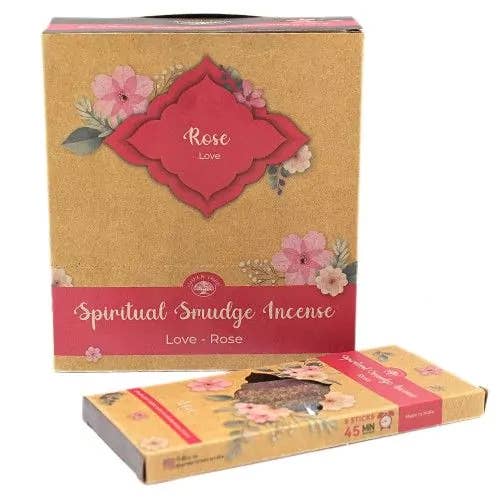 Rose for Love Smudge Incense 8 Short Sticks by WONDER IMPORTS AUSTRALIA