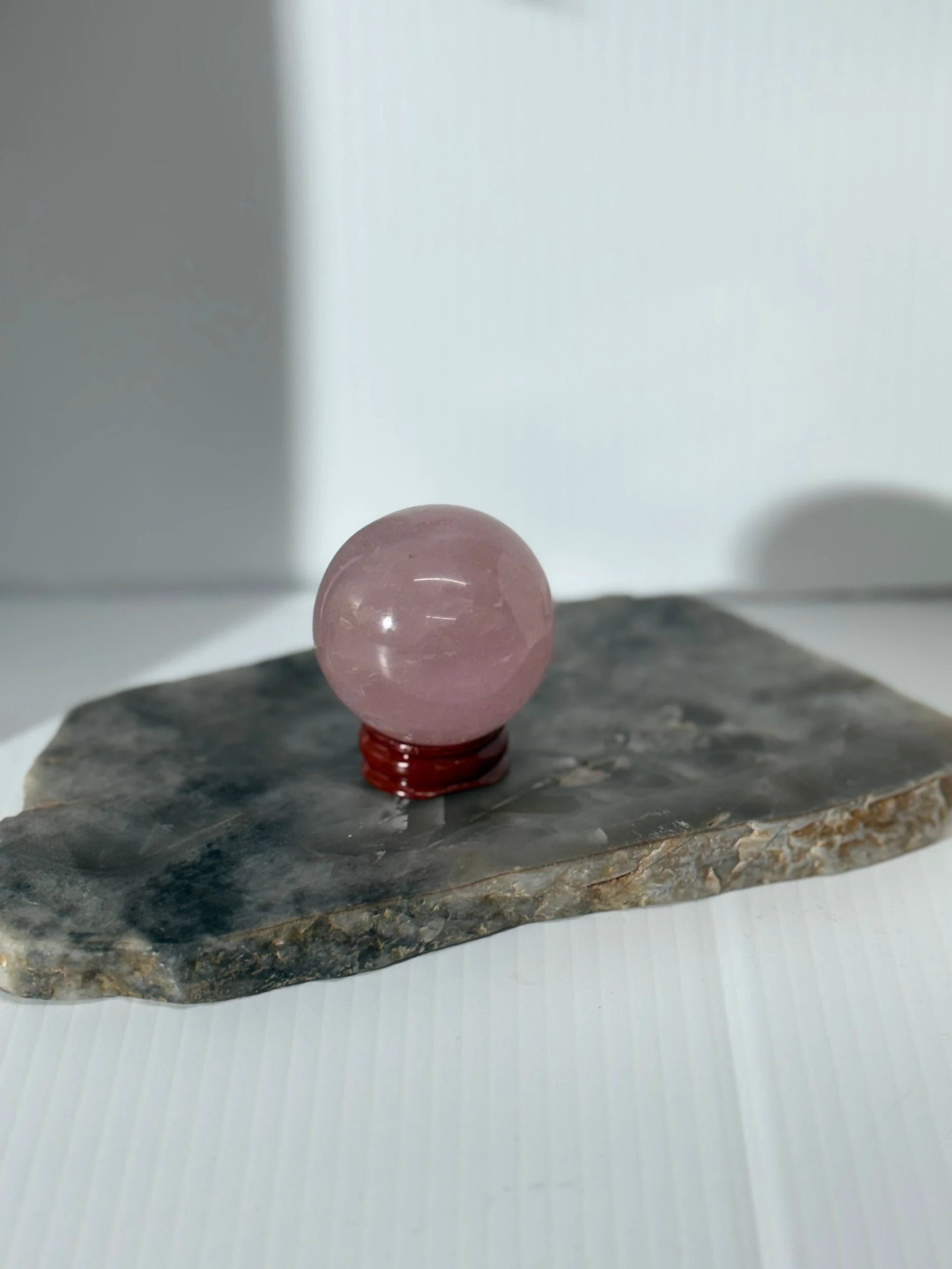 Rose Quartz Sphere by Heartstone Sanctuary