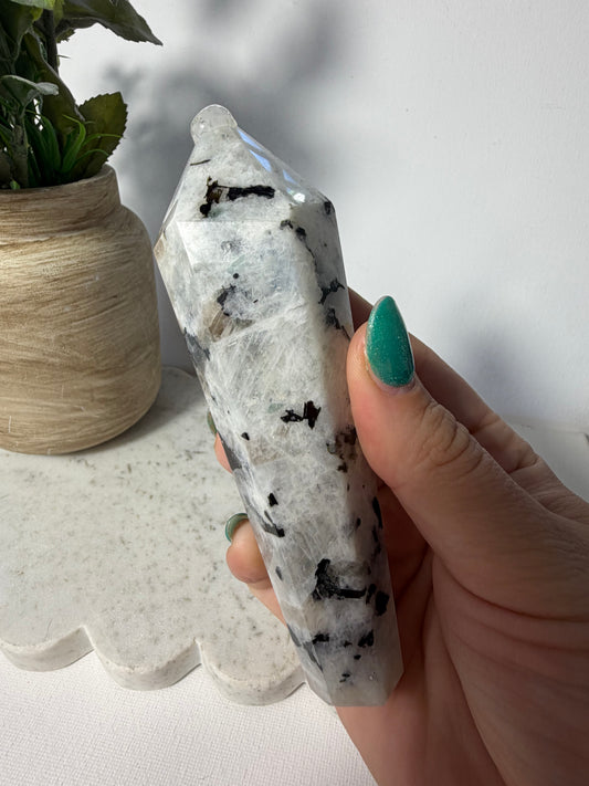 Rainbow Moonstone Wand