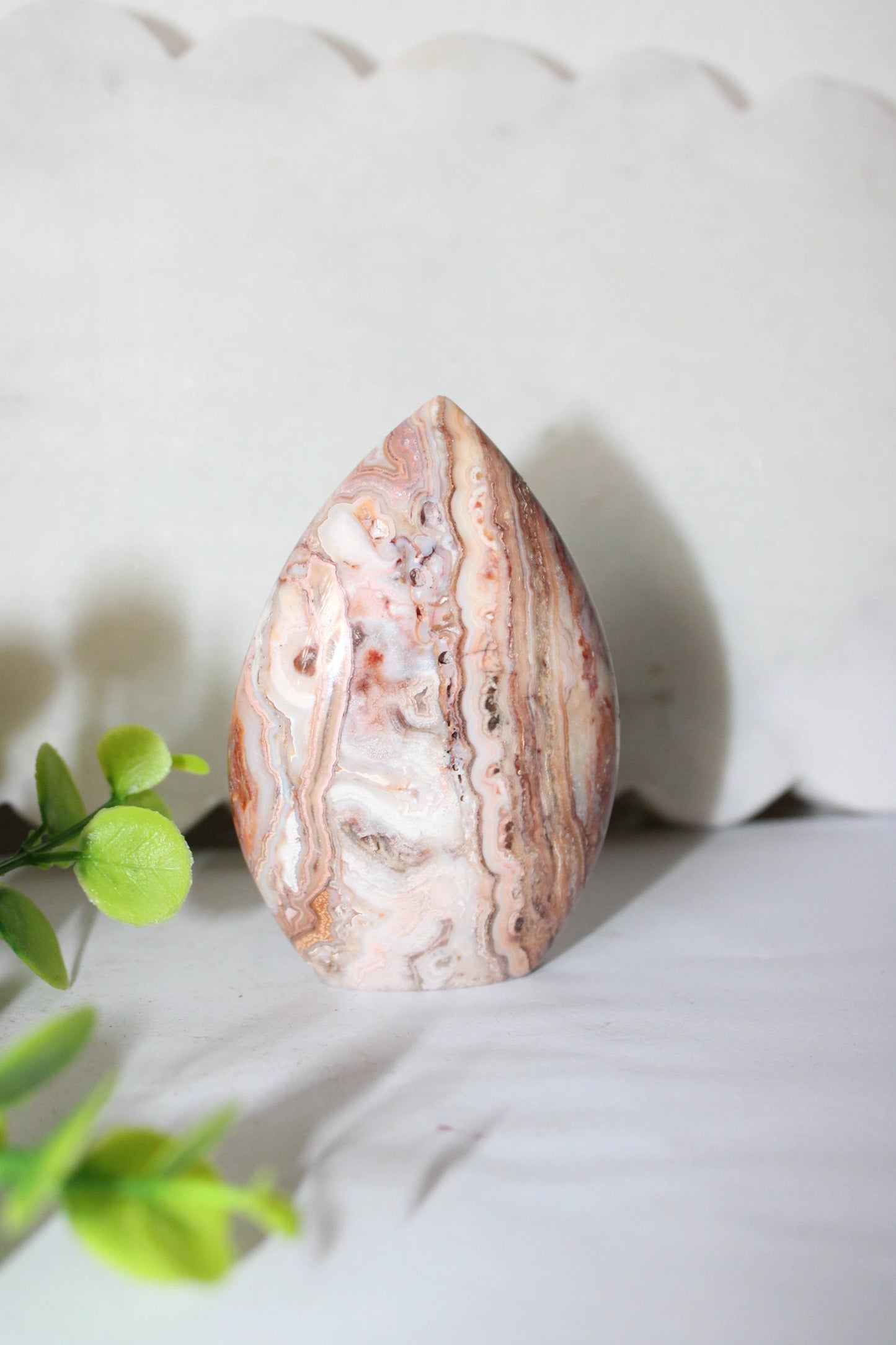 Crazy Lace Agate Teardrop by Heartstone Sanctuary