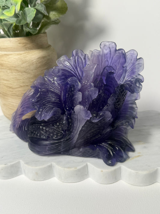 Purple Fluorite Flower