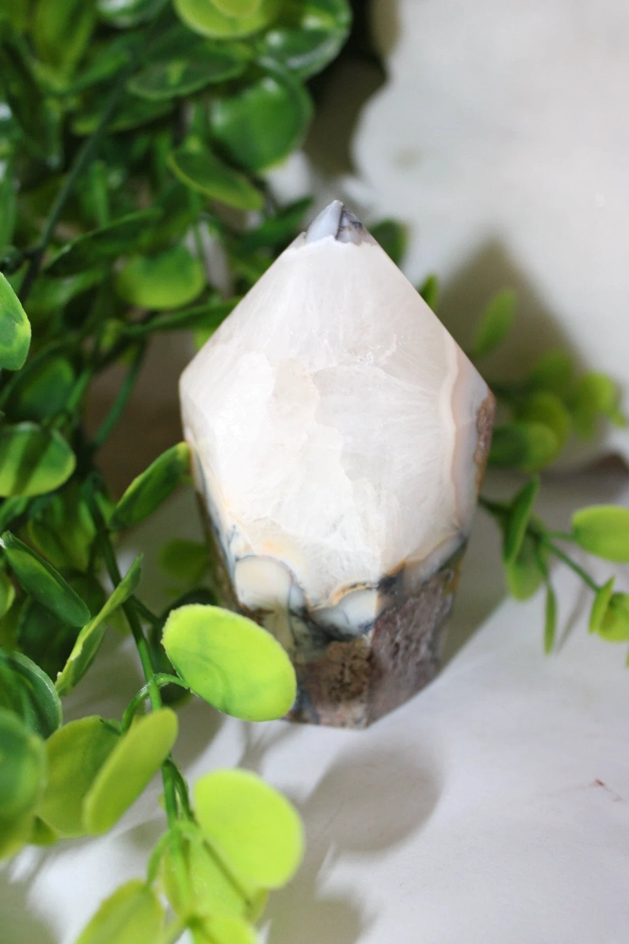 Imperfect Orb Moss Agate Cupcake by Heartstone Sanctuary