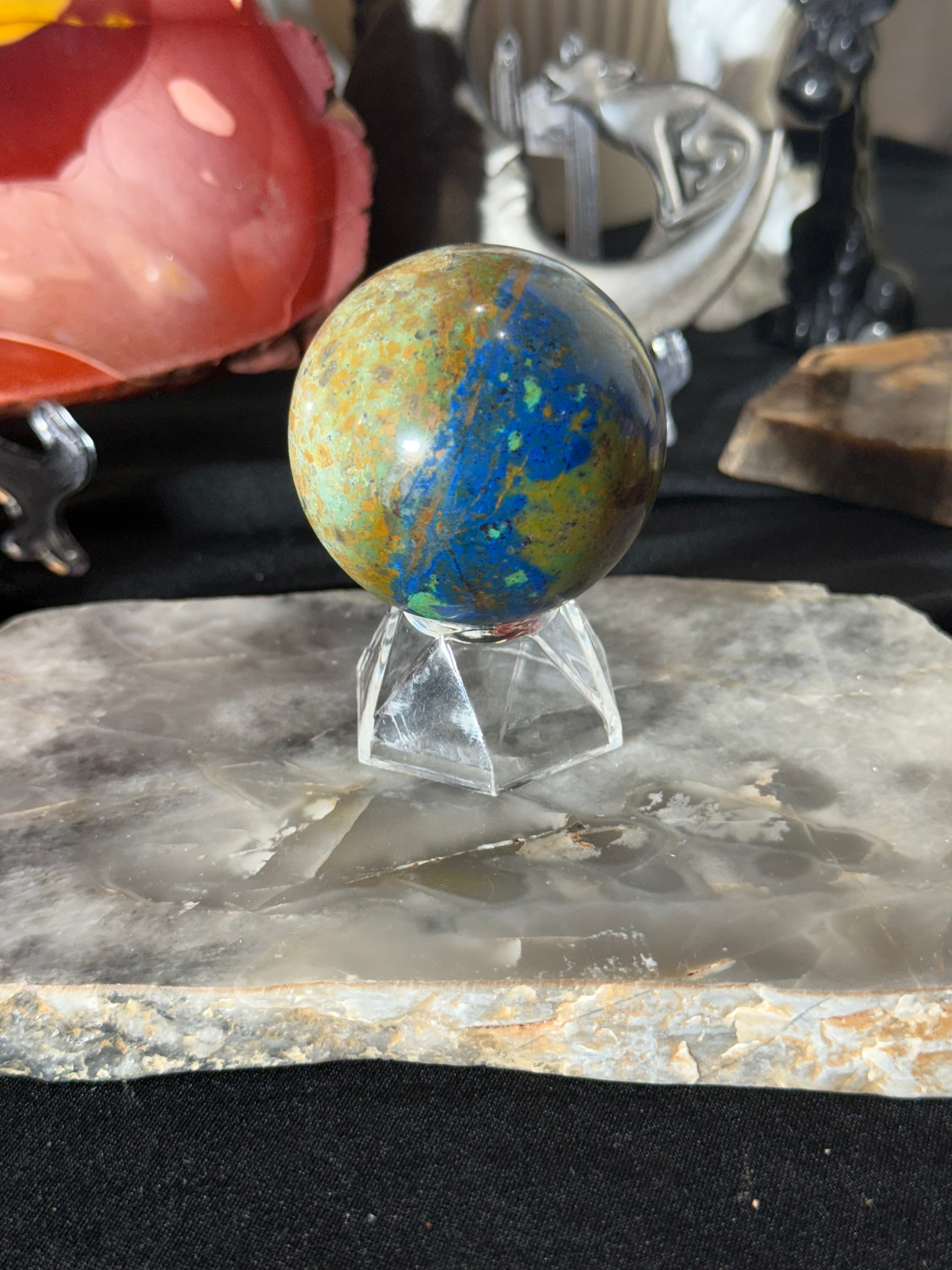 Pheonix Pine Stone Sphere - 45A