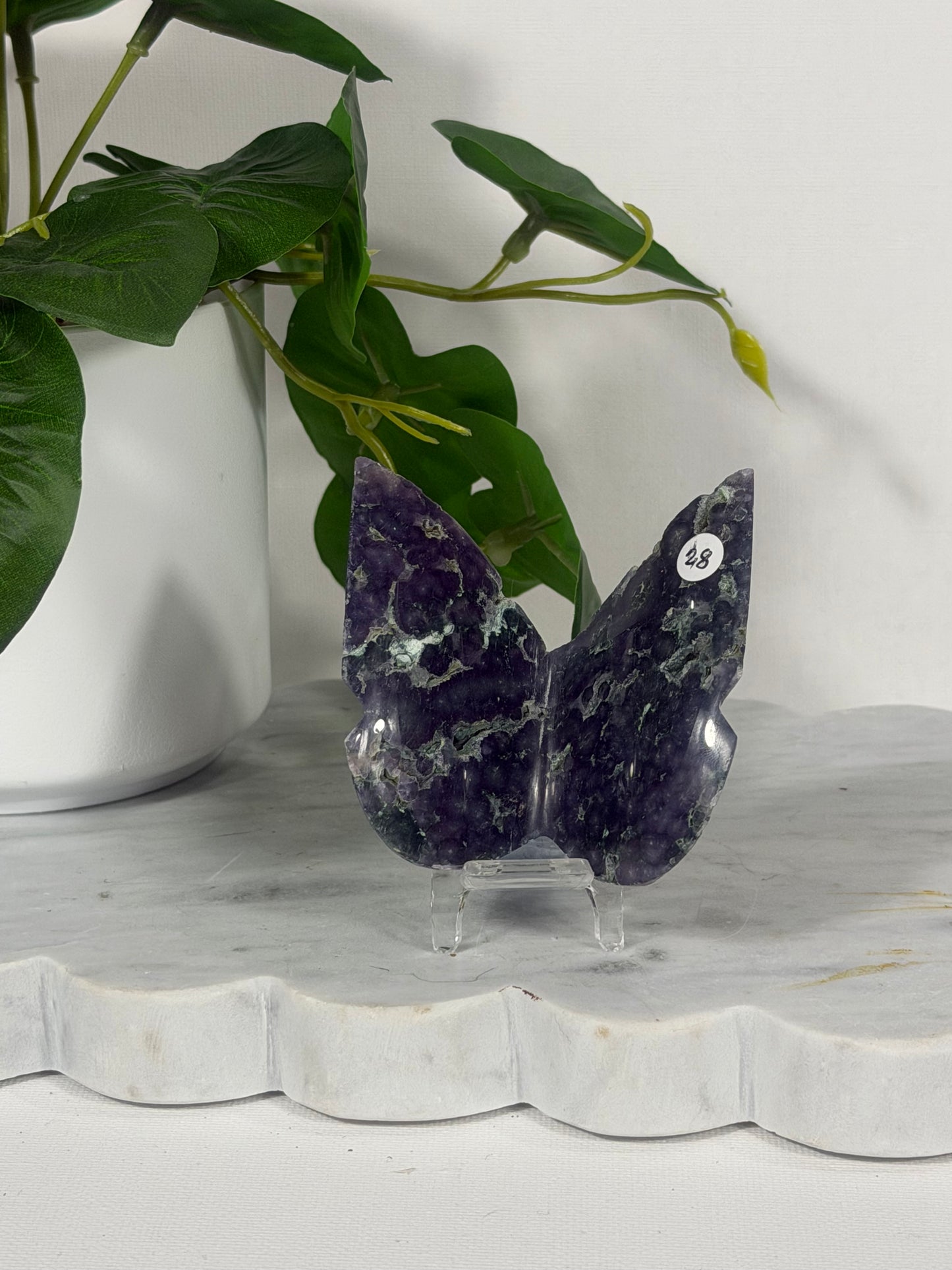 Grape Agate Butterfly