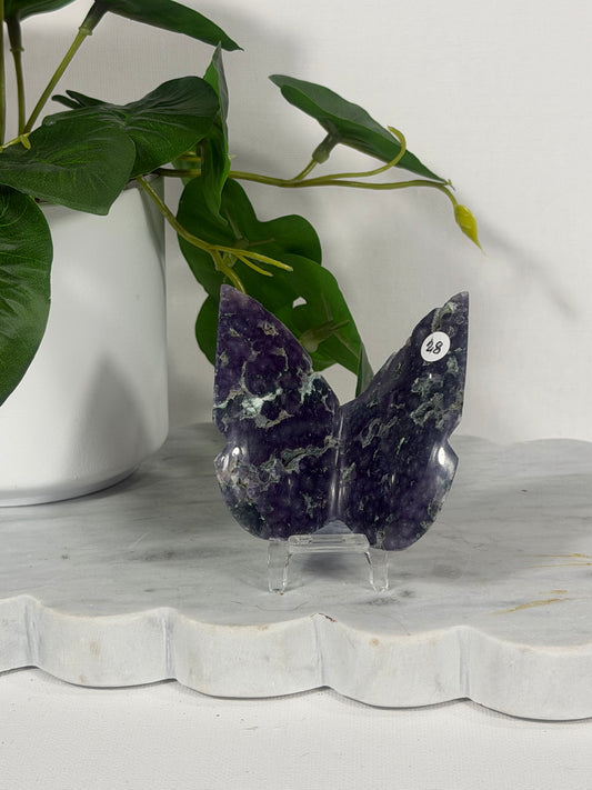 Grape Agate Butterfly