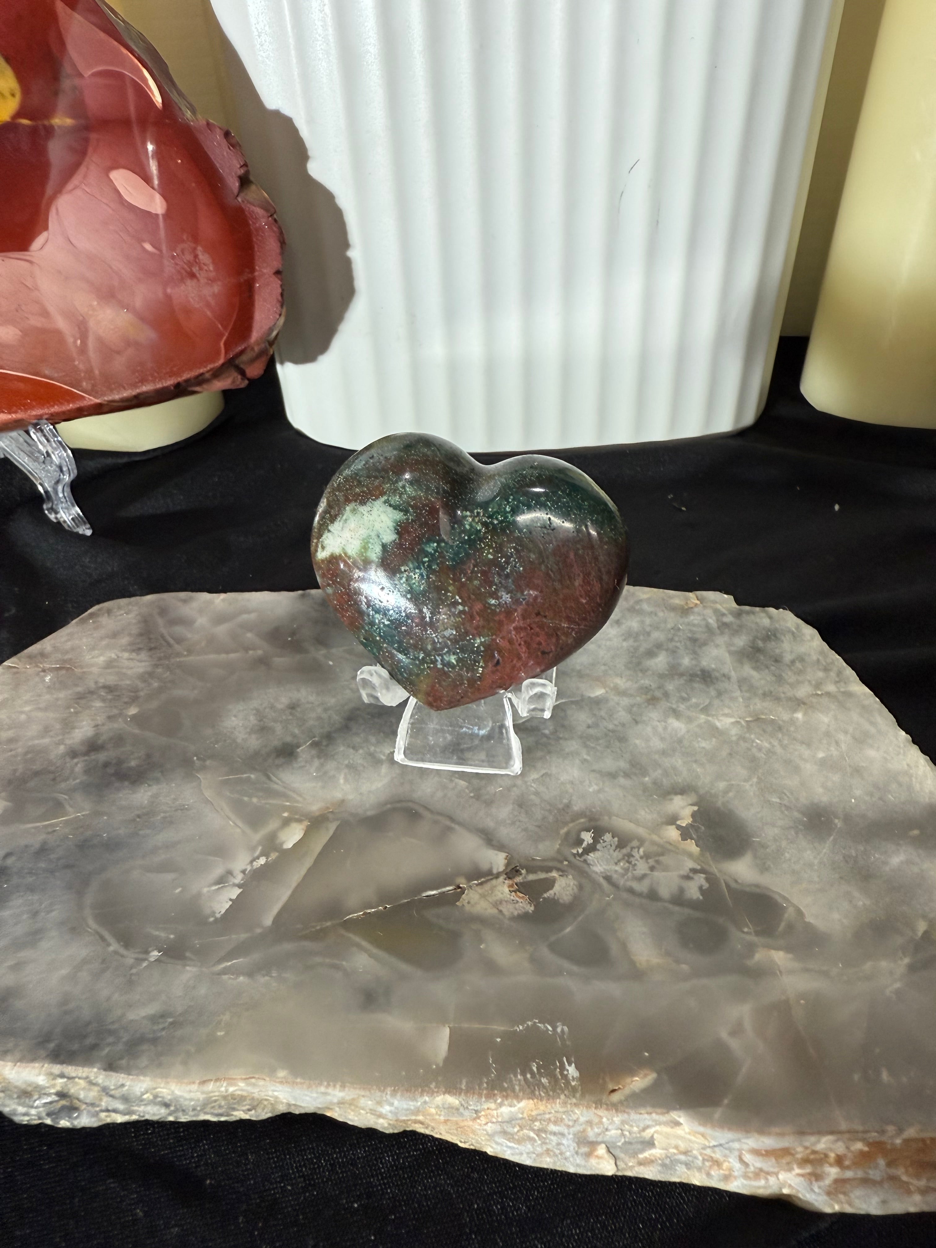 Ocean Jasper Heart - 11B