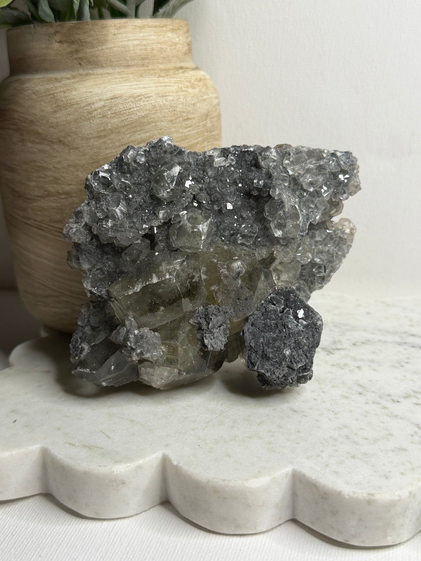 Icelandic Calcite Marcasite Specimen