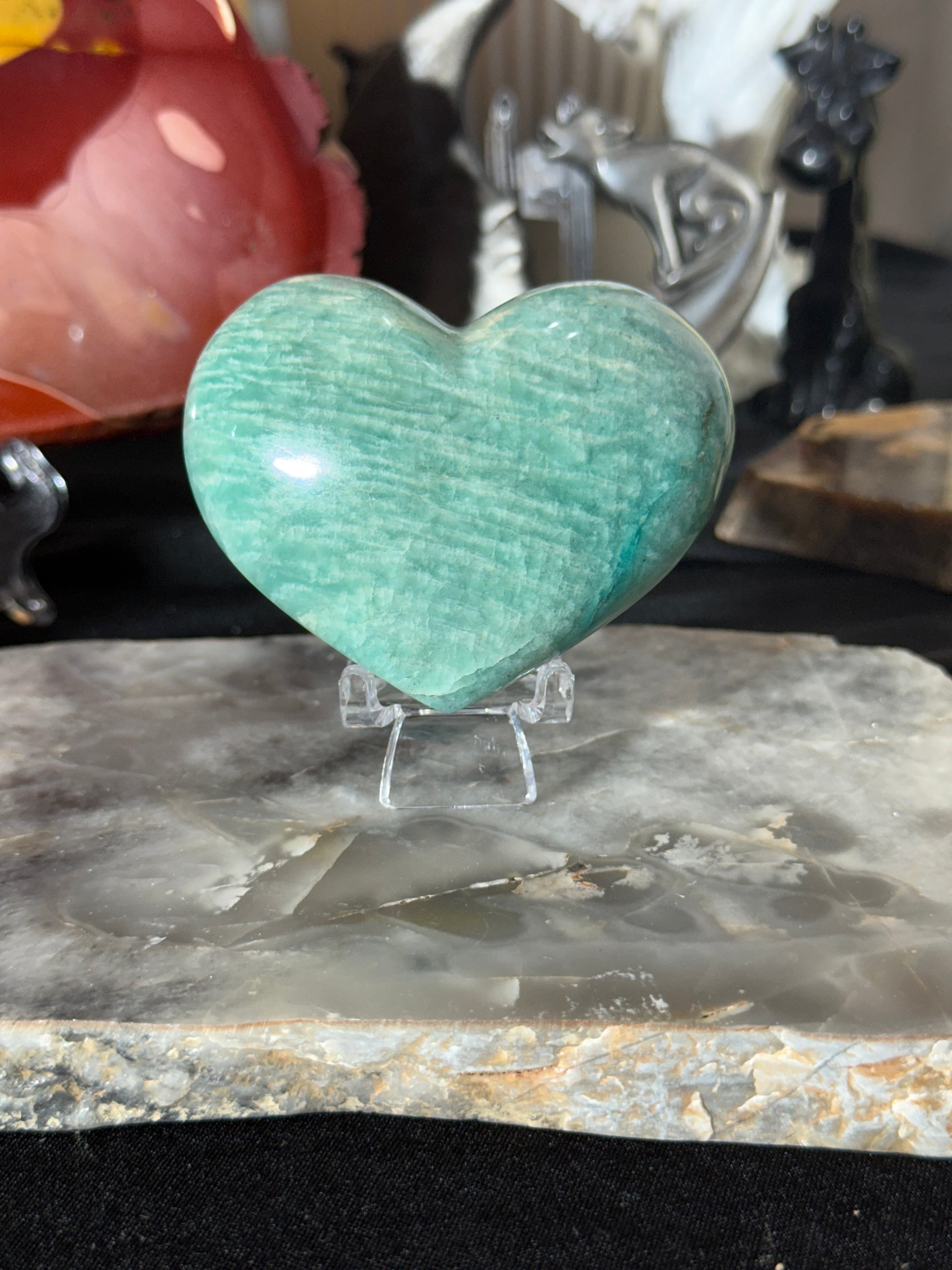 Amazonite Heart - 33A