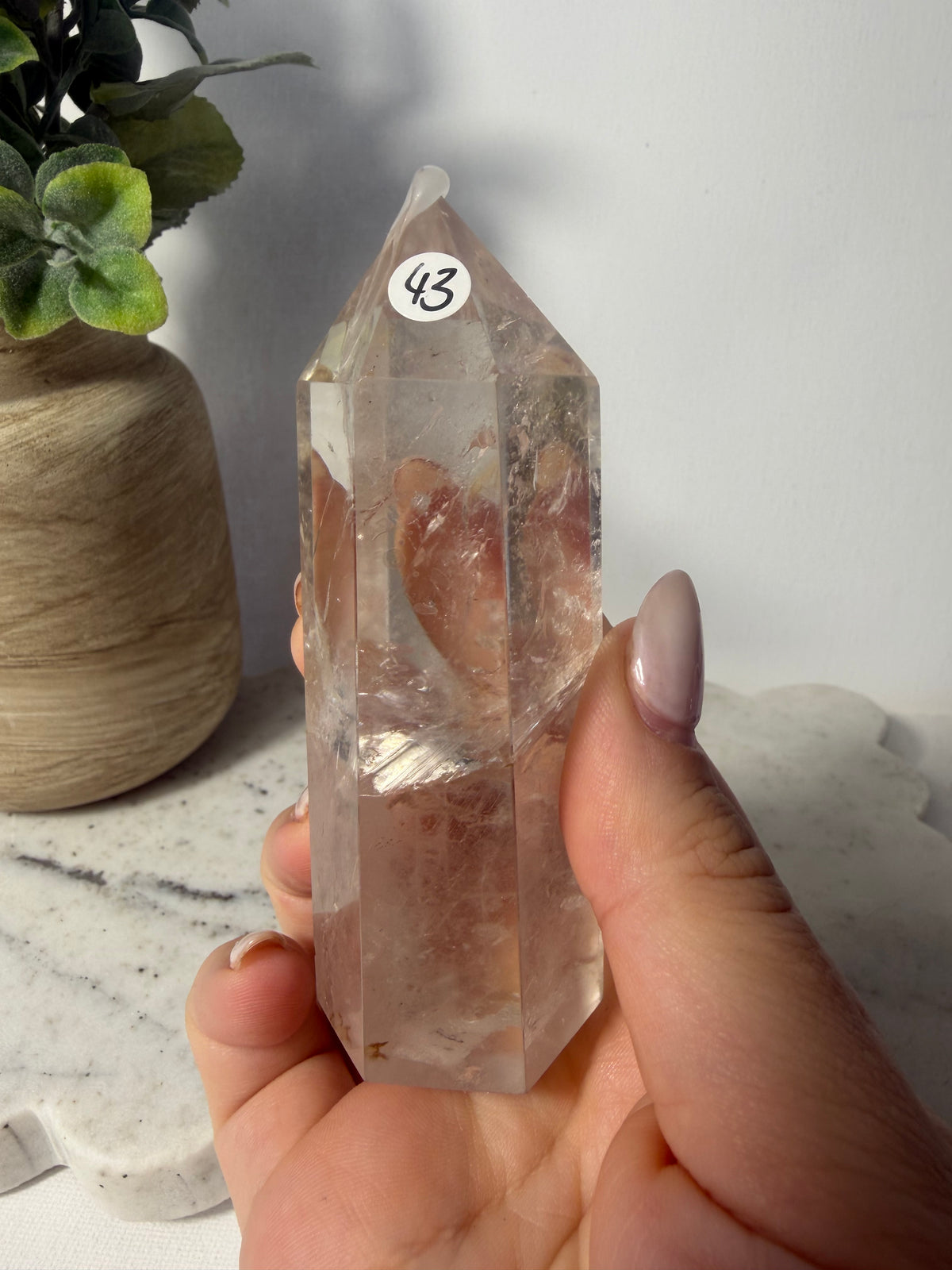 Light Smokey Quartz Tower