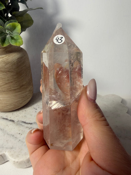 Light Smokey Quartz Tower