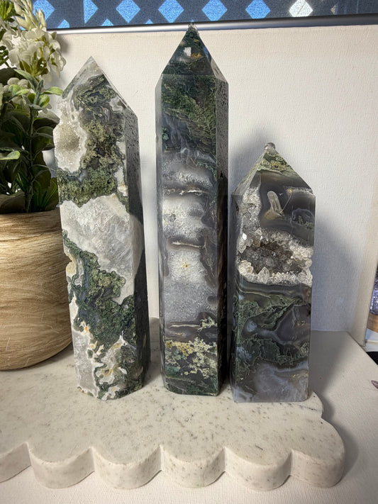 Moss Agate Towers