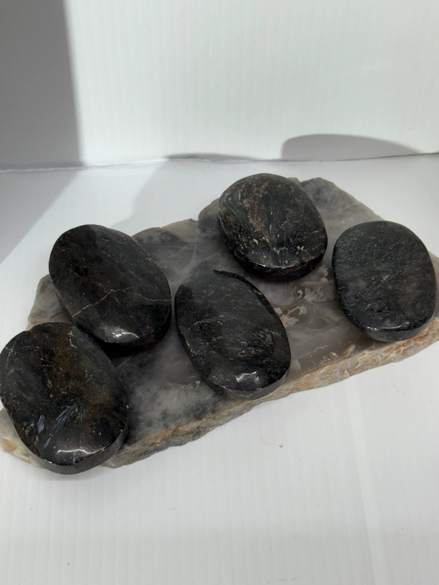 Arfvedsonite Palm by Heartstone Sanctuary