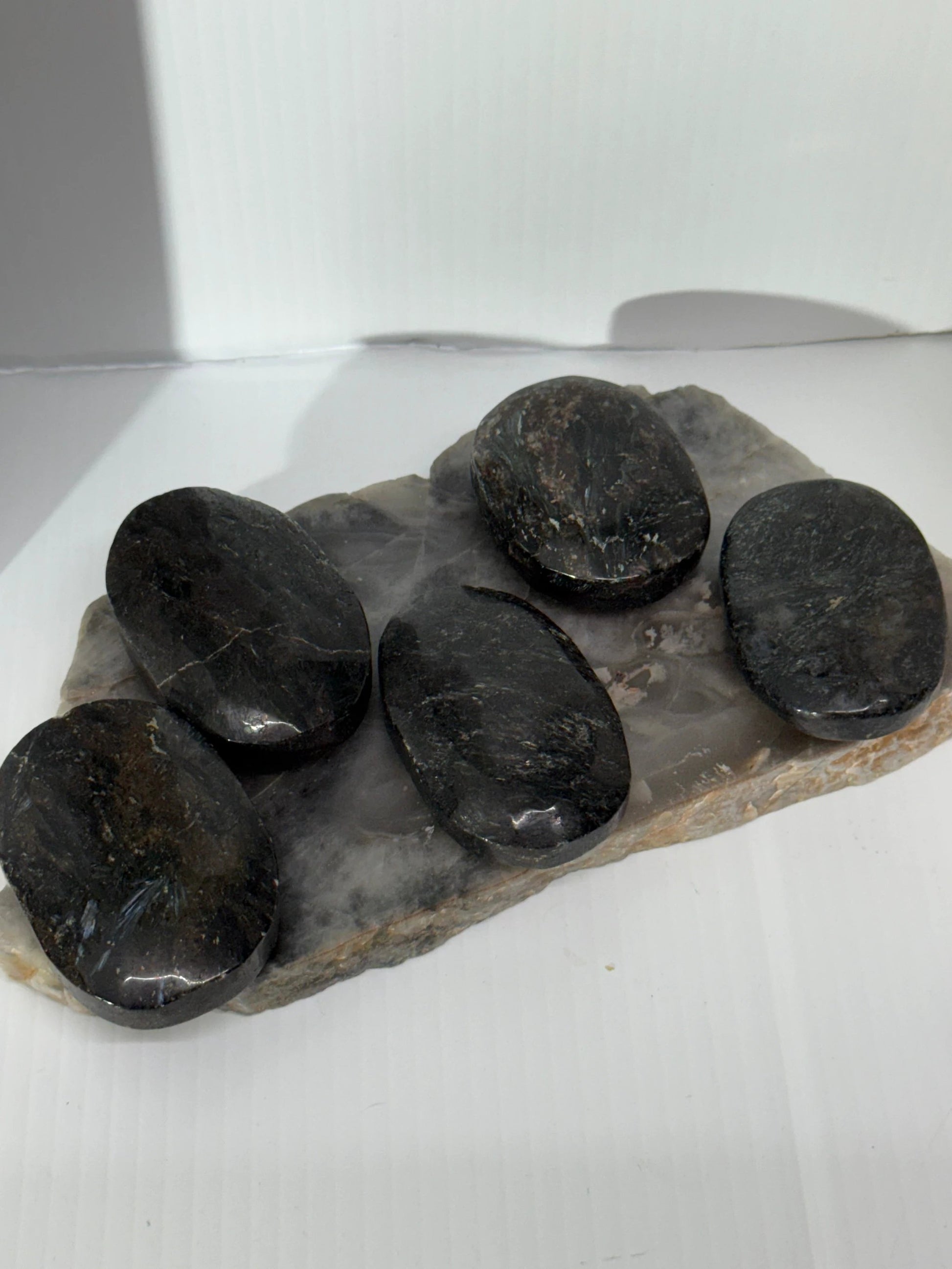 Arfvedsonite Palm by Heartstone Sanctuary