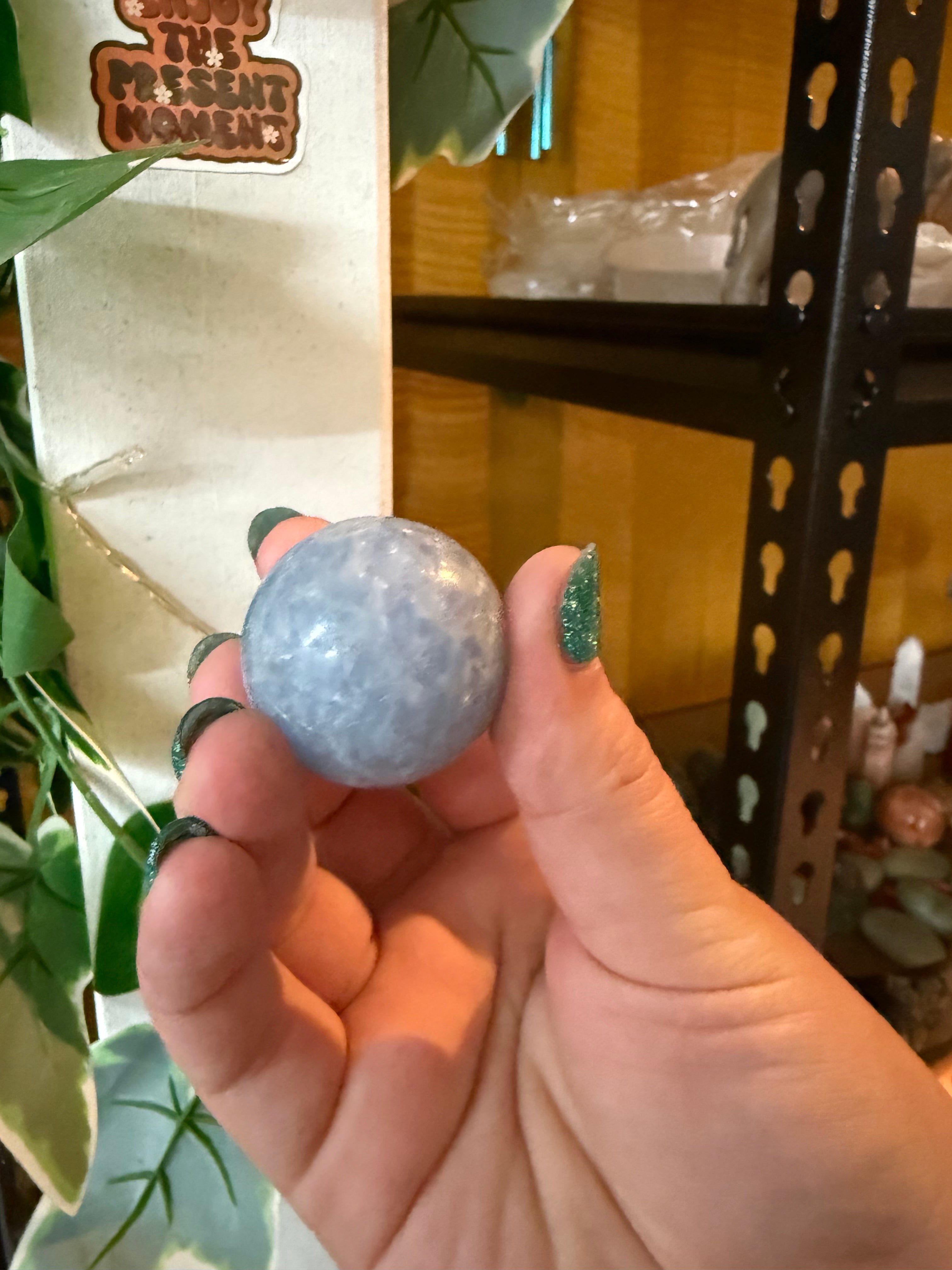 Blue Calcite Sphere