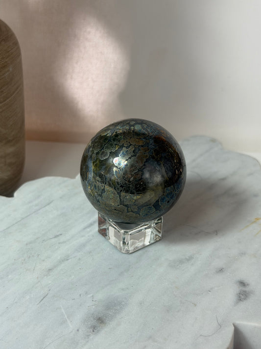 Pyrite Flower Sphere