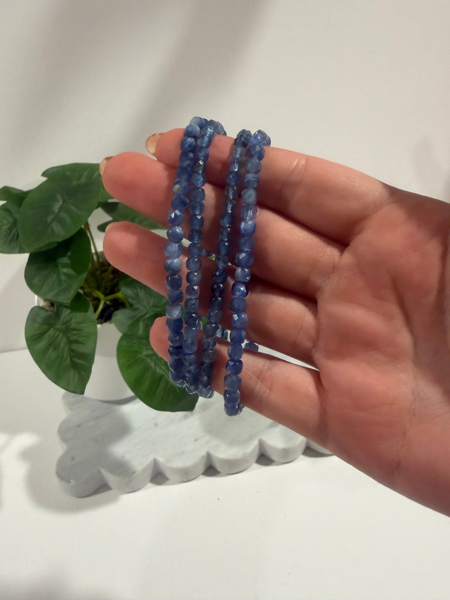 Faceted Aquamarine Bracelet