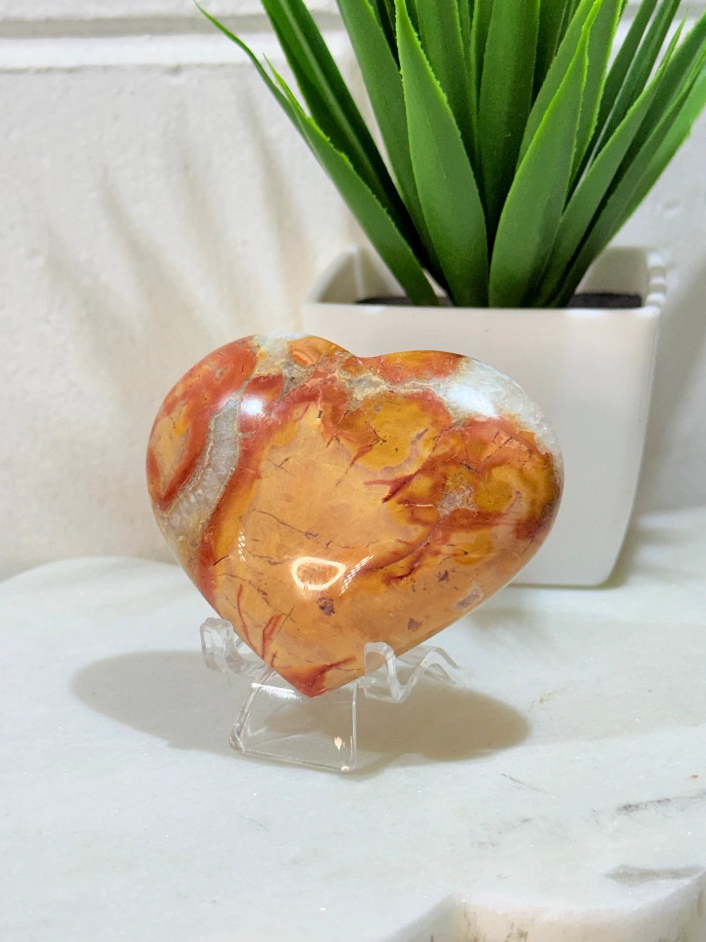 MaliganoJasper Heart - 103g - 6.5cm by Heartstone Sanctuary