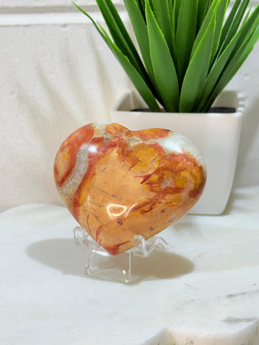 MaliganoJasper Heart - 103g - 6.5cm by Heartstone Sanctuary