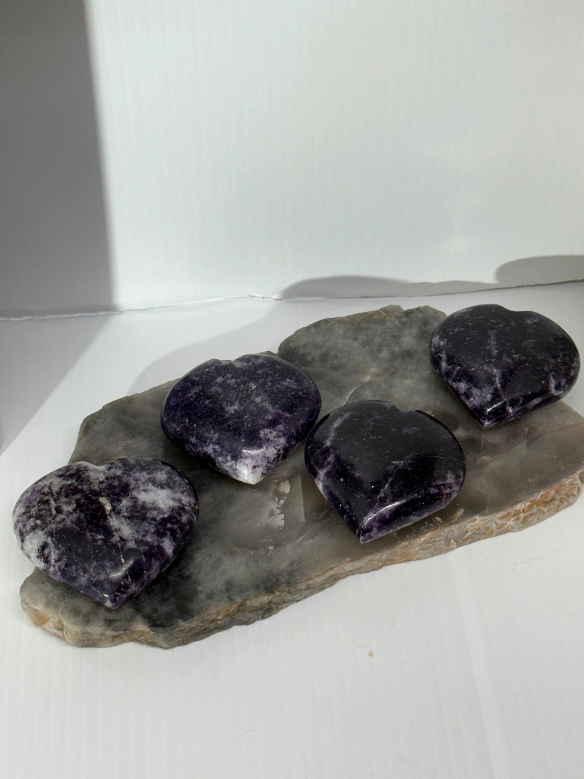 Lepidolite Heart by Heartstone Sanctuary