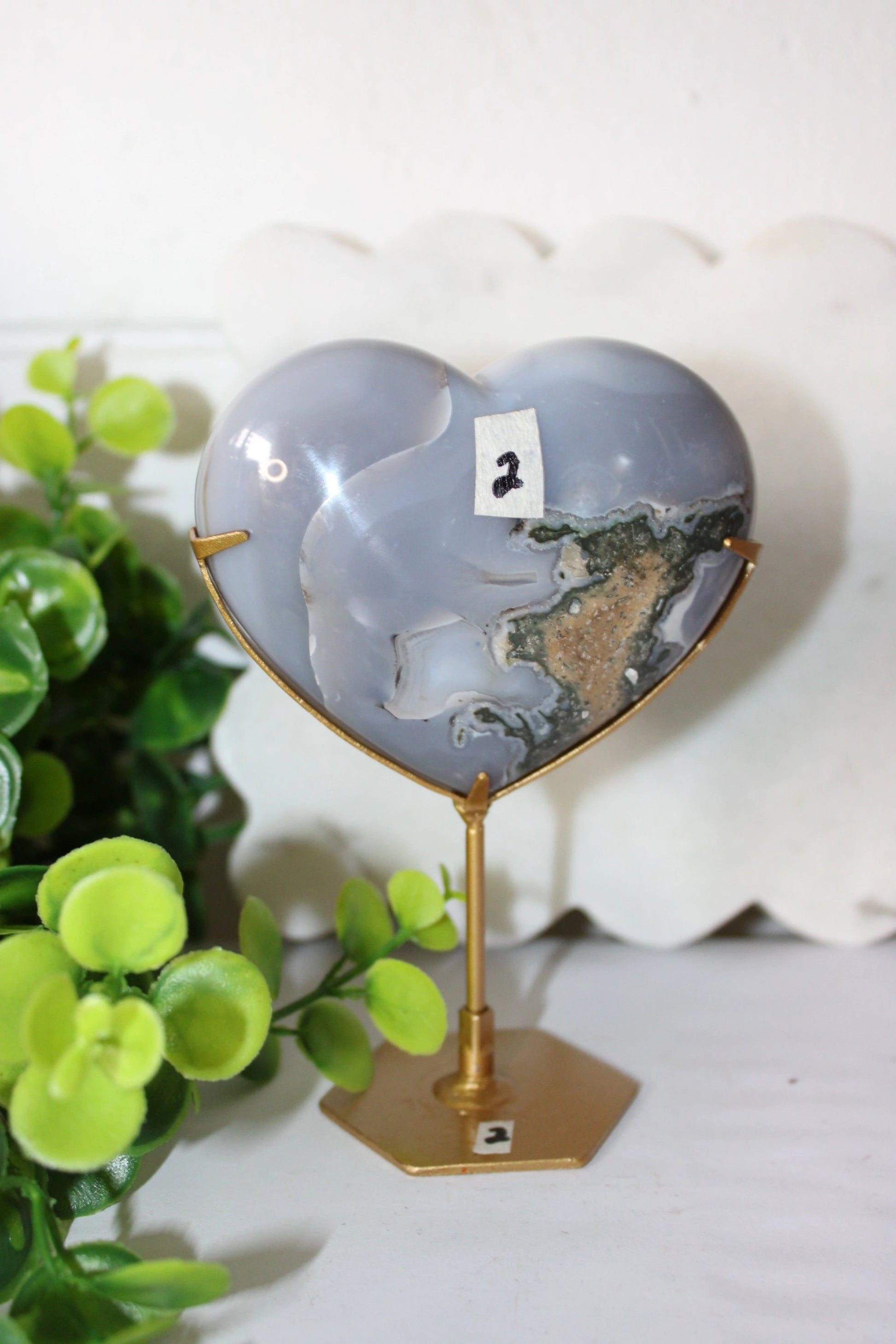 Moss Agate Heart by Heartstone Sanctuary