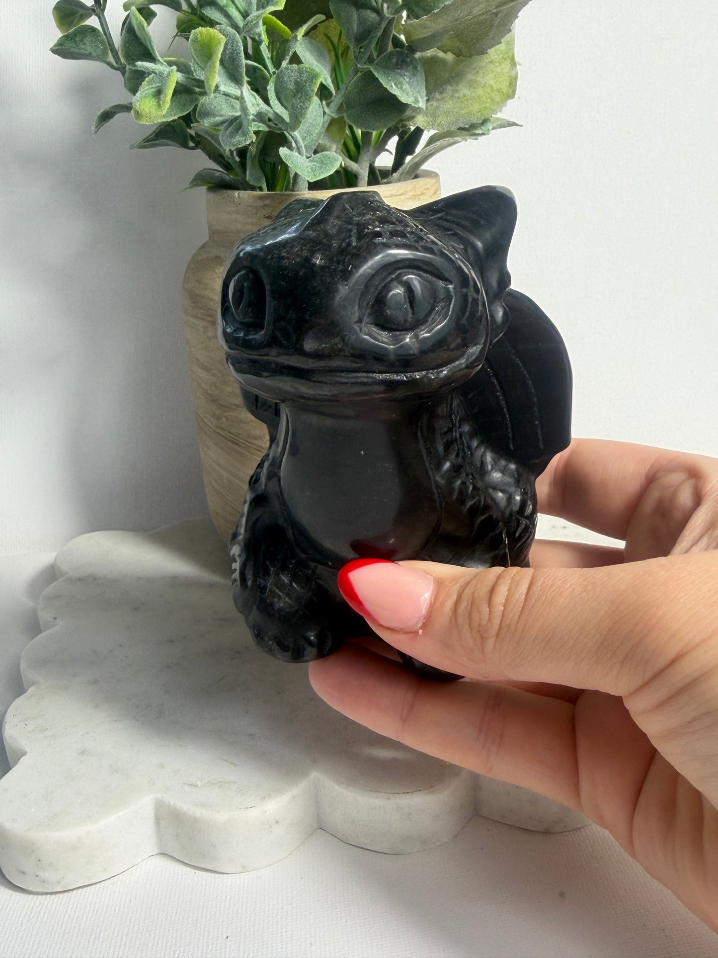 Toothless Black Obsidian