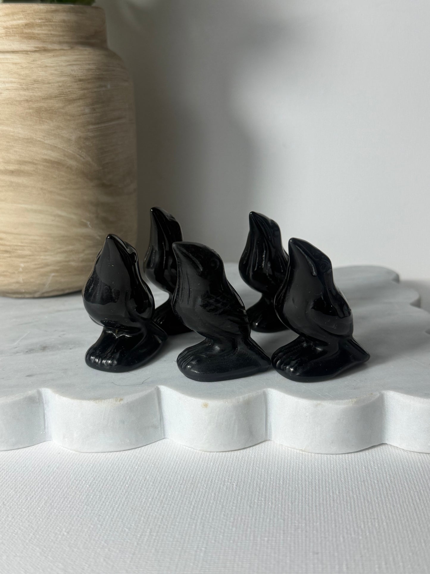 Black Obsidian Raven EACH